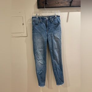 Madewell 10” high rise skinny jeans, size 26